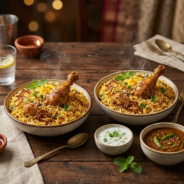 Buy 1 get 1 chicken biryani one piece