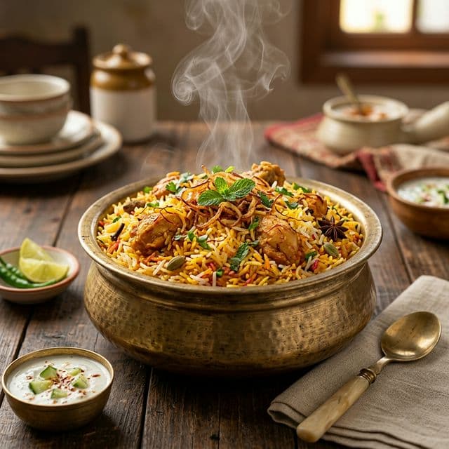 Hyderabadi Chicken Biryani