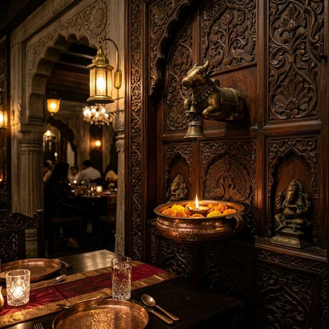 Traditional Indian Mahogany Decor